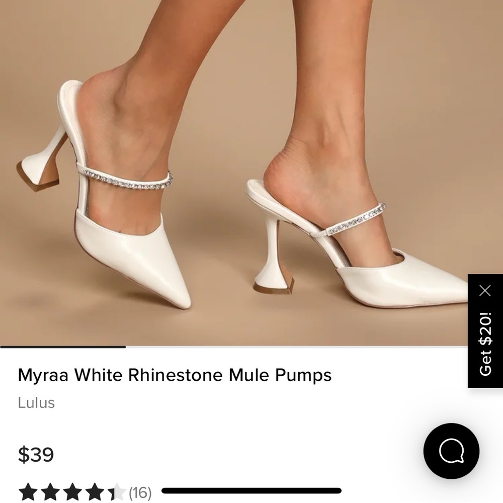 LuLu’s White Pointed heels